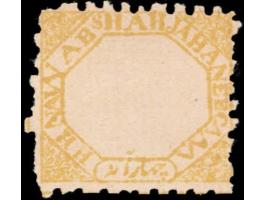 1886  4a yellow on laid paper perforated, unused without gum as issued. Ex. Dan Walker collection.
