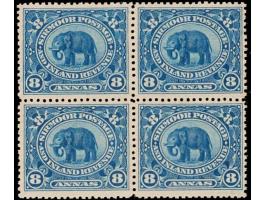 1894-99  8a deep blue, block of four.
