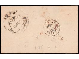 1886  ¼a green imperforate on local cover.
