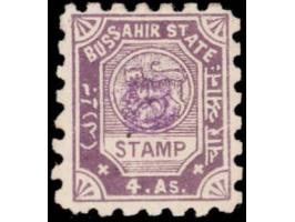 1895  4a slate-violet with monogram in mauve, perforated. Unused without gum as issued. 

