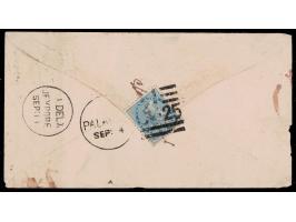 Cover addressed "To / His Highness The Maharaja / of Jaipur / Jaipur" franked on reverse with India QV ½a blue with Jaipur de