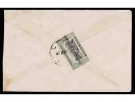 30 March 1950 cover franked on reverse with 1950  3p black &amp; blackish green surcharged 'POSTAGE &amp; REVENUE / ONE ANNA'