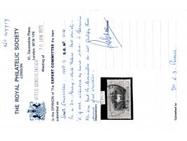 1948  1a on 2a grey &amp; dull-yellow with error, first 'A' in ANNA inserted by hand. Ex. Dr. E.D. Pereira collection. 1979 R