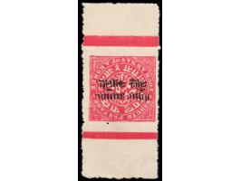 1913  1a on 4a red on white laid paper with error, surcharge double. Unused without gum as issued. Ex. Dr. E.D. Pereira colle