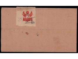 1932-47  1a Postal-Fiscal stamp perf. 12 used on local folded letter with manuscript cancel (as always found). 2025 ISES cert