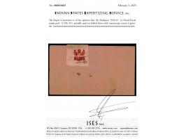 1932-47  1a Postal-Fiscal stamp perf. 12 used on local folded letter with manuscript cancel (as always found). 2025 ISES cert