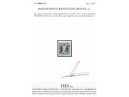 1913  2a grey perforated SPECIMEN.  2025 ISES certificate
