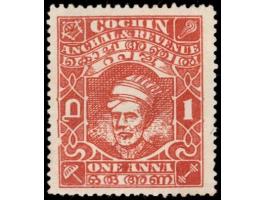 1943  1a brown-orange with watermark umbrella
