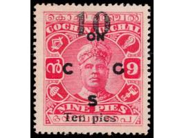 1925  10p on 9p overprinted ON C G S
