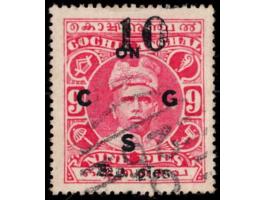 1925  10p on 9p overprinted ON C G S with watermark upright.

