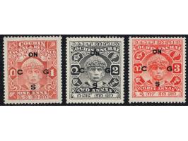 1937-38 1a, 2a &amp; 3a complete set of 3 overprinted ON C G S

