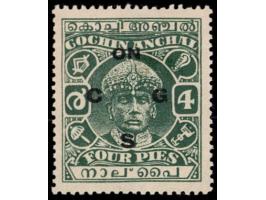 1938-44  4p green overprinted ON C G S
