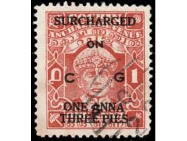 1938-44  1a brown-orange surcharged 1a3p overprinted ON C G S
