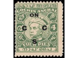 1948-49  4p green with error, "C" instead of "G" in ON C G S, Unused without gum as issued
