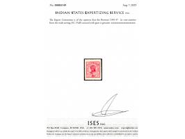 1945-47  2a rose-carmine from the wide setting. 2025 ISES certificate. 
