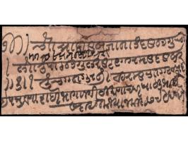 1873  1a olive-green overprinted Sarkari in red used on local cover tied by brick-red cancel. 2025 ISES certificate
