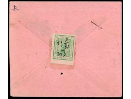 1932-43  ½a light green with white panels perf. 11.3 on local cover, stamp cancelled by manuscript date cancel "21 / 9 /32" i