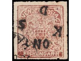 1917-18  4a chocolate overprinted ON K D S
