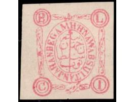 1903  1r rose with circular embossing. Unused without gum as issued.
