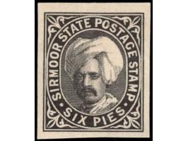 1900  6p Imperforate Plate Proof in black ink. 2025 ISES certificate
