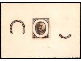 1890?  The unique mock-up Essay of the 1892 issue. Ex Haverbeck. 2025 ISES certificate
