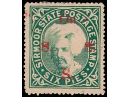 1890  6p green overprinted On S S S with SG Type 11 in red.
