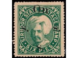 1898  6p deep green overprinted On S S S with SG Type 15

