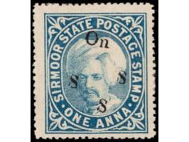 1894  1a 1a dull blue handstamped On S S S with SG Type 19
