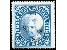 1894  1a grey-blue handstamped On S S S  with SG Type 19
