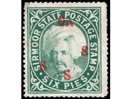 1894  6p green handstamped On S S S in red with SG Type 19
