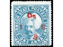1894  1a grey-blue handstamped On S S S  with SG Type 19 in red
