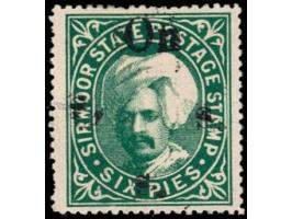 1897  6p deep green handstamped On S S S with SG type 14
