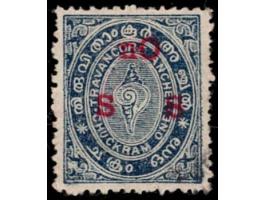 1911--30  1ch chalky blue overprinted ON S S in red with error, "nO" instead of "On"
