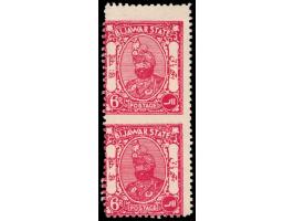 1935-36  6p carmine with error, imperf between vertical pair
