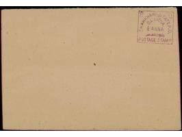Group of 5 mint postal stationery, one from Dhar, 2 from Charkhari, 1 from Travancore and 1 from Jaipur
